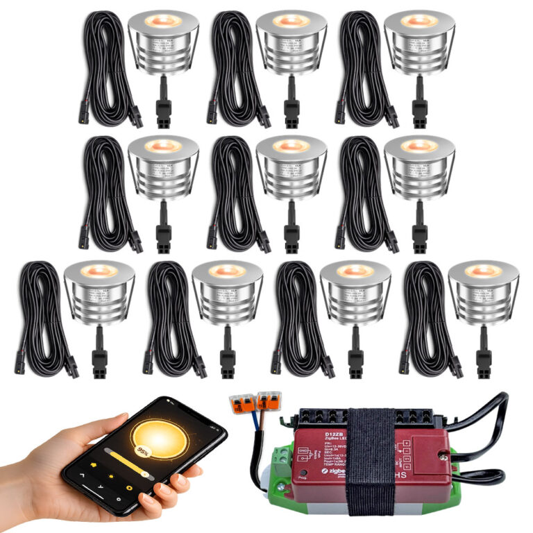 rvs zigbee inbouwspots set 10