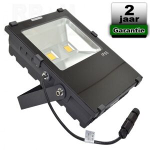 LED bouwlamp 100W warm wit