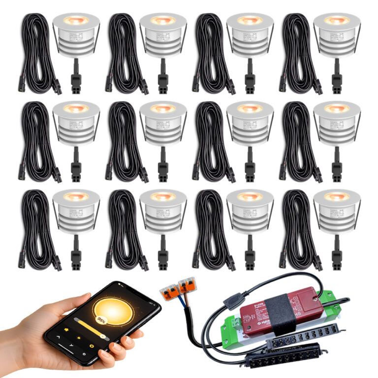 12 witte carport spots Zigbee
