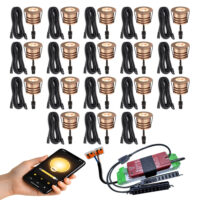 18 koperen 12V inbouwspots Zigbee