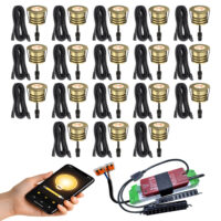 18 messing compacte inbouwspots Zigbee