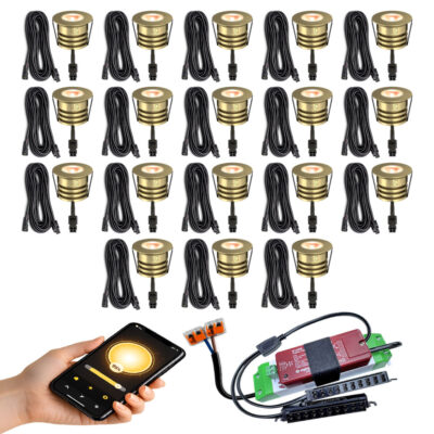 18 messing compacte inbouwspots Zigbee
