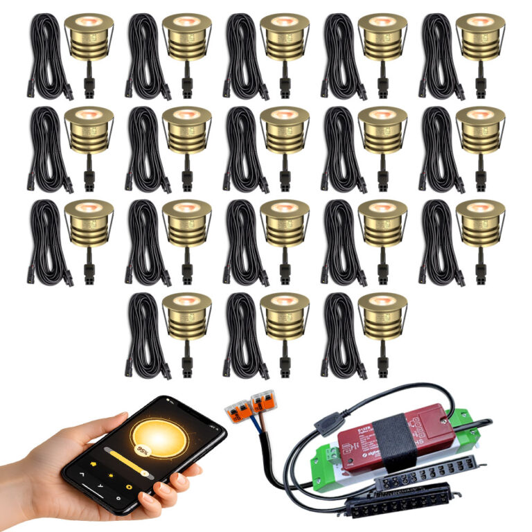 18 messing compacte inbouwspots Zigbee