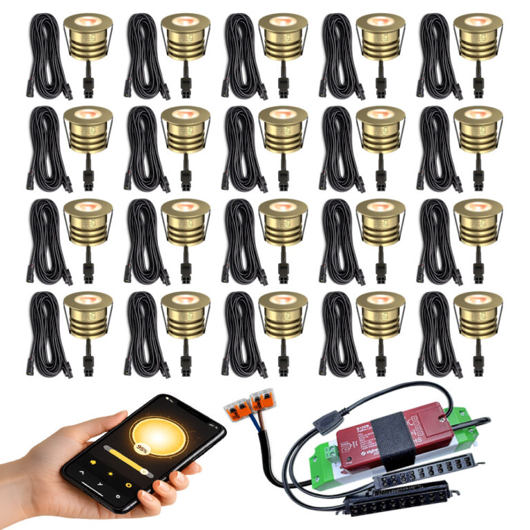 20 messing 12V inbouwspots Zigbee