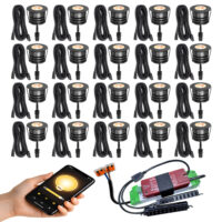 zwarte zigbee inbouwspots set 20