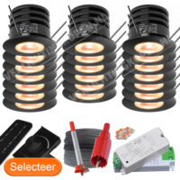 20 zwarte veranda spots