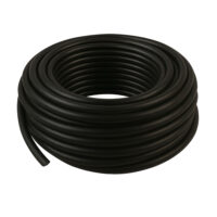 3 x 1mm2 pvc huishoud kabel zwart rol 25M