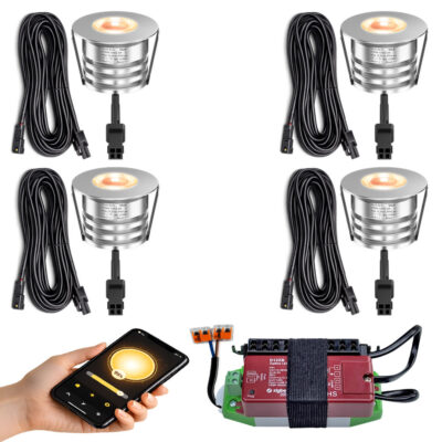 rvs zigbee inbouwspots set 4