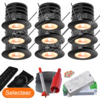 9 Mini Led Inbouwspots voor Veranda