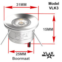Afmeting minispot VLK3