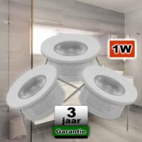 Inbouw Verlichting badkamer 12VDC 1W