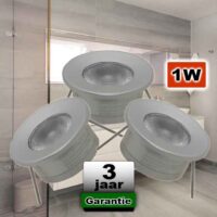 Mini Ledspots badkamer 12VDC 1W