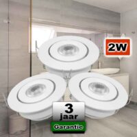Kantelbare Ledspot Wit badkamer Inbouw Verlichting