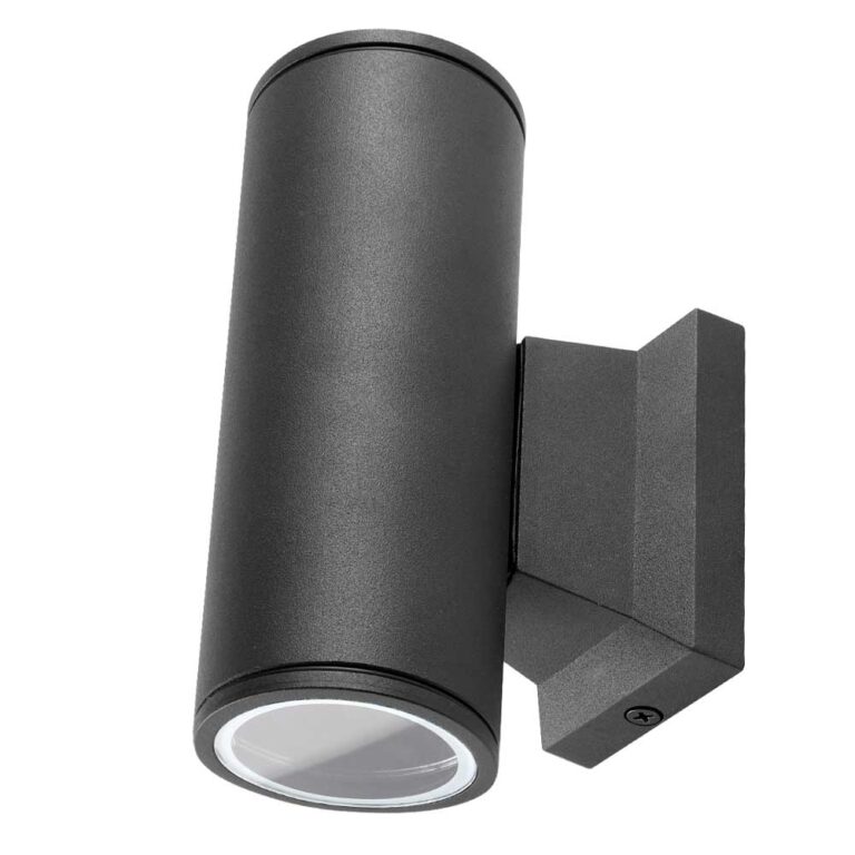 Buitenlamp zwart up down IP65 2xGU10