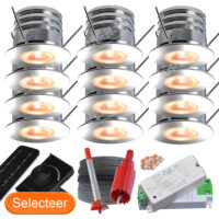 Complete set van 12 veranda spotjes