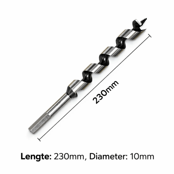 Houtboor 10 mm x 230 mm - Extra lang voor balken & kabeldoorvoer