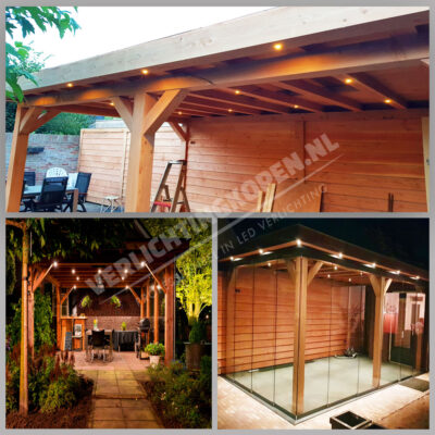 led spots inbouwen in houten balk