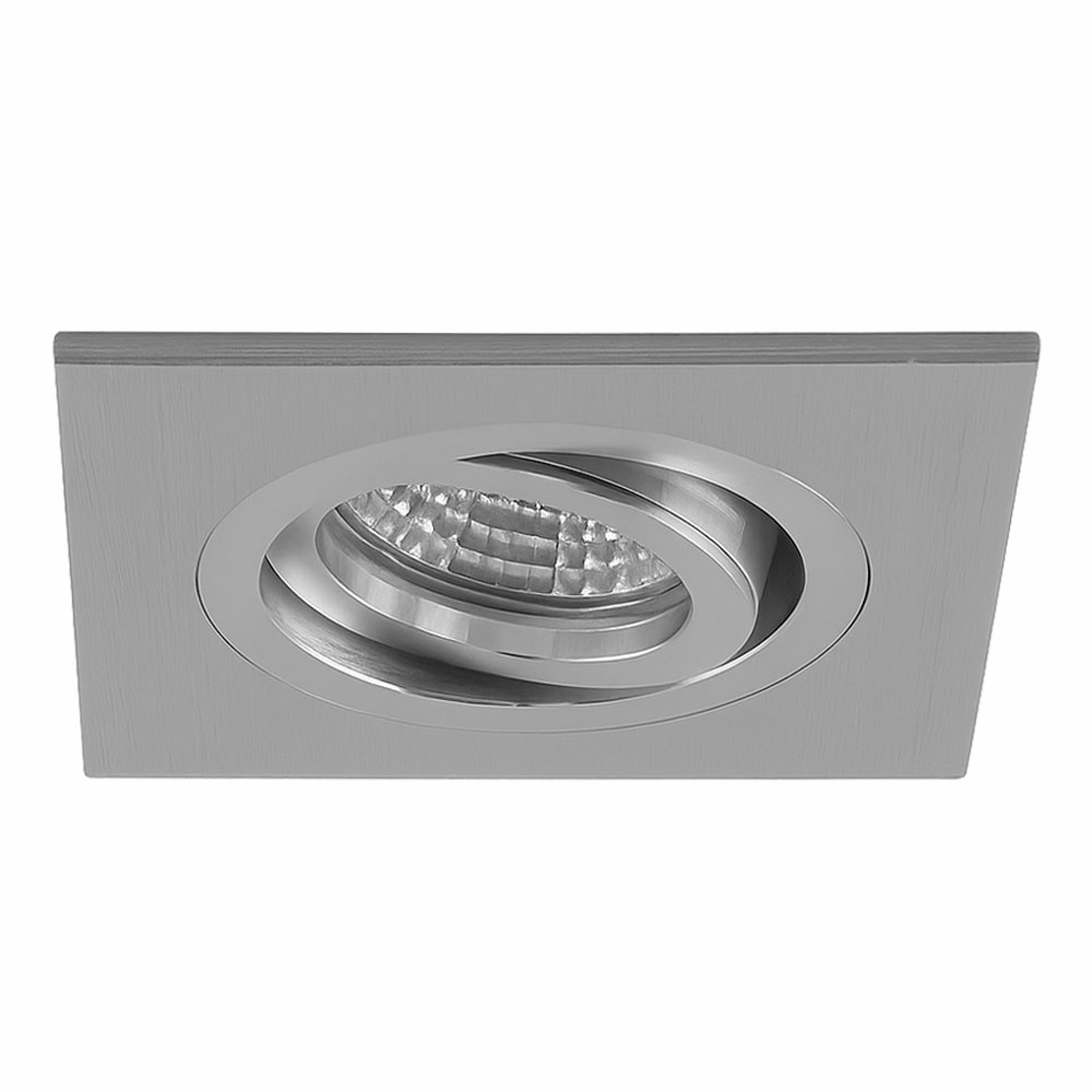 Led inbouwspot armatuur GU10 MR16 Vierkant kantelbaar Led inbouwspot armatuur GU10 MR16 Vierkant kantelbaar