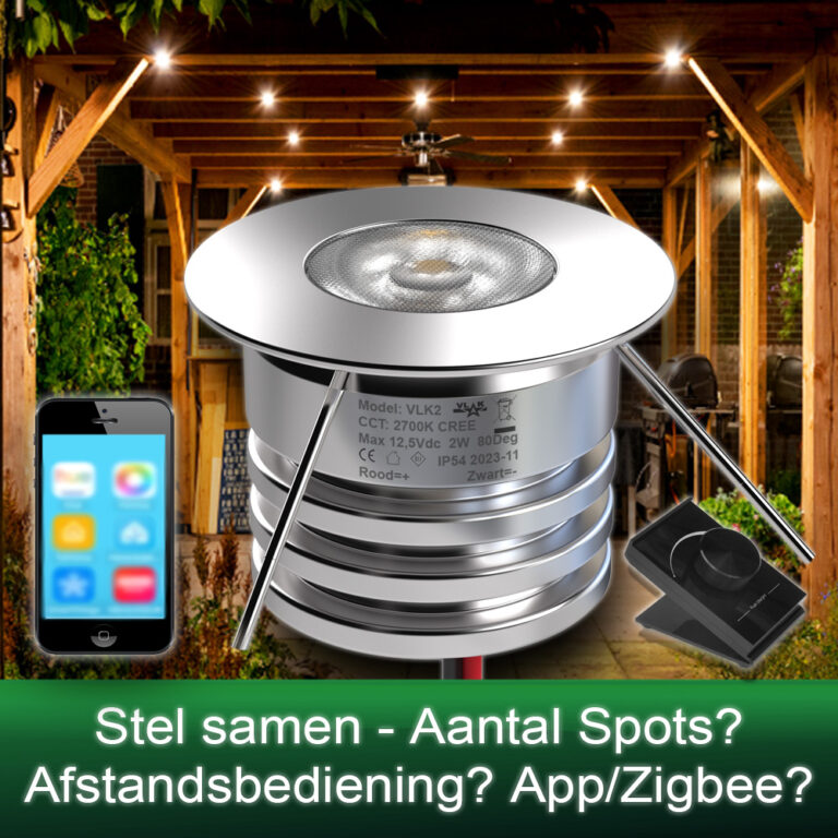 Ledspot veranda 2W samenstellen VLK2