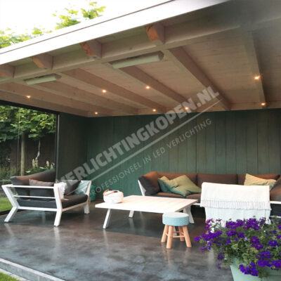 witte ledspots dimbaar voor overkapping