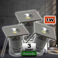 Mini Led slaapkamer Vierkant 1W Warmwit