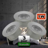 Mini Ledspots slaapkamer 12VDC 1W