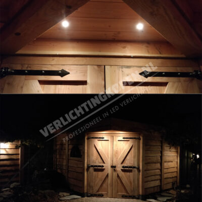 mini spots voor houten balken overkapping