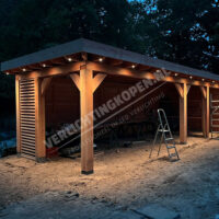 Spots in aanbouw overstek