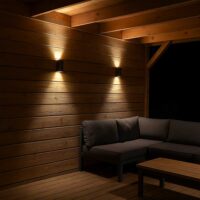Up Down buitenverlichting 12V zwart dimbaar