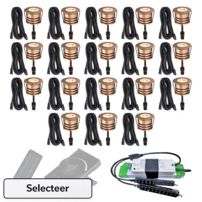 koperen spots overkapping set 18