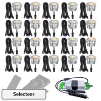 rvs spots buitenverlichting set 20