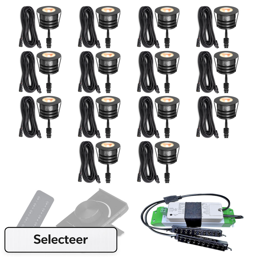 VLK7-B-PL-Sets-RF-14-webshop zwarte inbouwspots houten plafond set 14