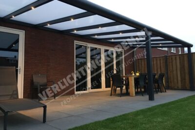 veranda verlichting aluminium overkapping aanbouw