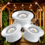 Veranda spotjes 1W Wit Rond - Dimbaar - Afstandsbediening - CREE - CRI 93 - IP54 - Zigbee - Houten balken en plafonds