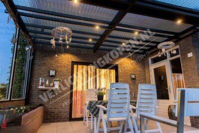voorbeeld aluminium overkapping verlichting cree