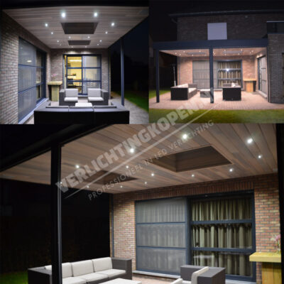 voorbeeld overkapping verlichting helder wit