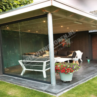 Led spots wit overkapping veranda