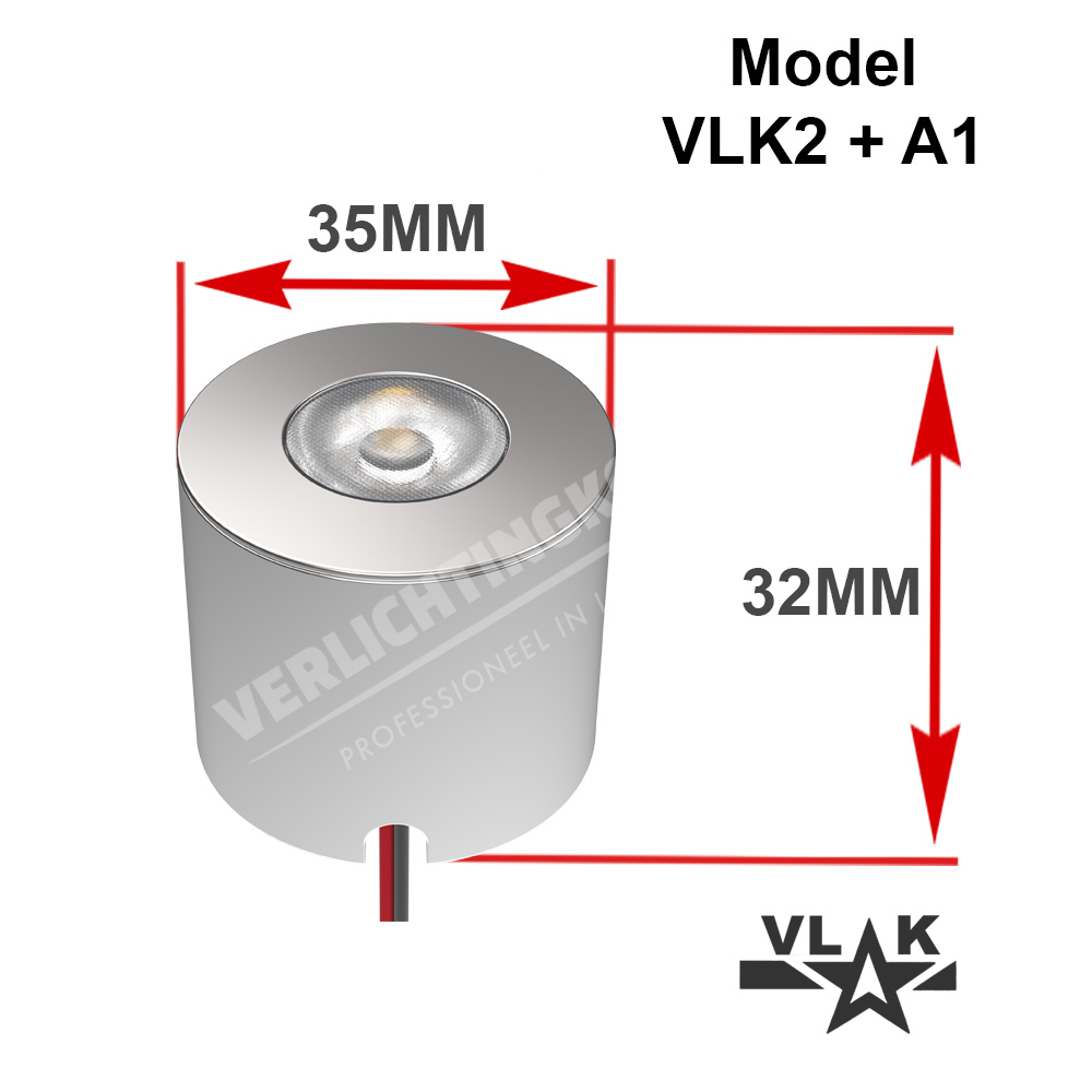 afmeting opbouwspot mini RVS look afmeting opbouwspot mini RVS look