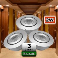 Hal / Gang Ledspot Kantelbaar Warmwit 12VDC 2W