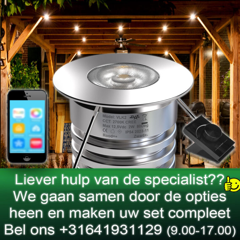 Mini Led spots in houten balk CREE