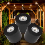 LED Opbouwspot Zwart Dimbaar 12V