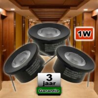 Led Spotjes Hal Gang Zwart Warmwit