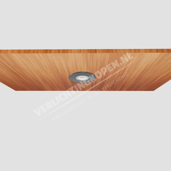 set van 8 led inbouwspots zwart dimbaar
