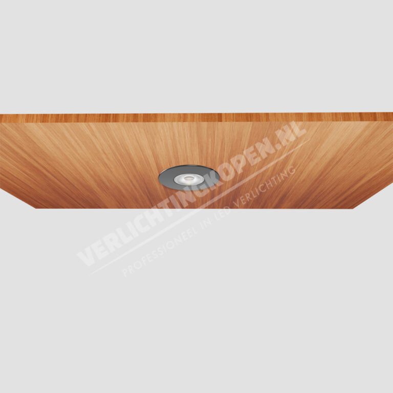set van 8 led inbouwspots zwart dimbaar