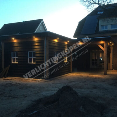 Verlichting veranda hout